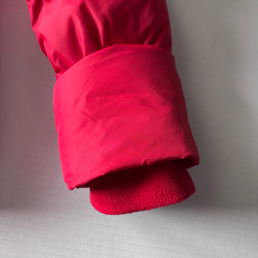 Lands End Down Puffer Jacket Coat Red Zipper Pockets Womens Size S(6-8) LIKE NEW - Picture 8 of 12